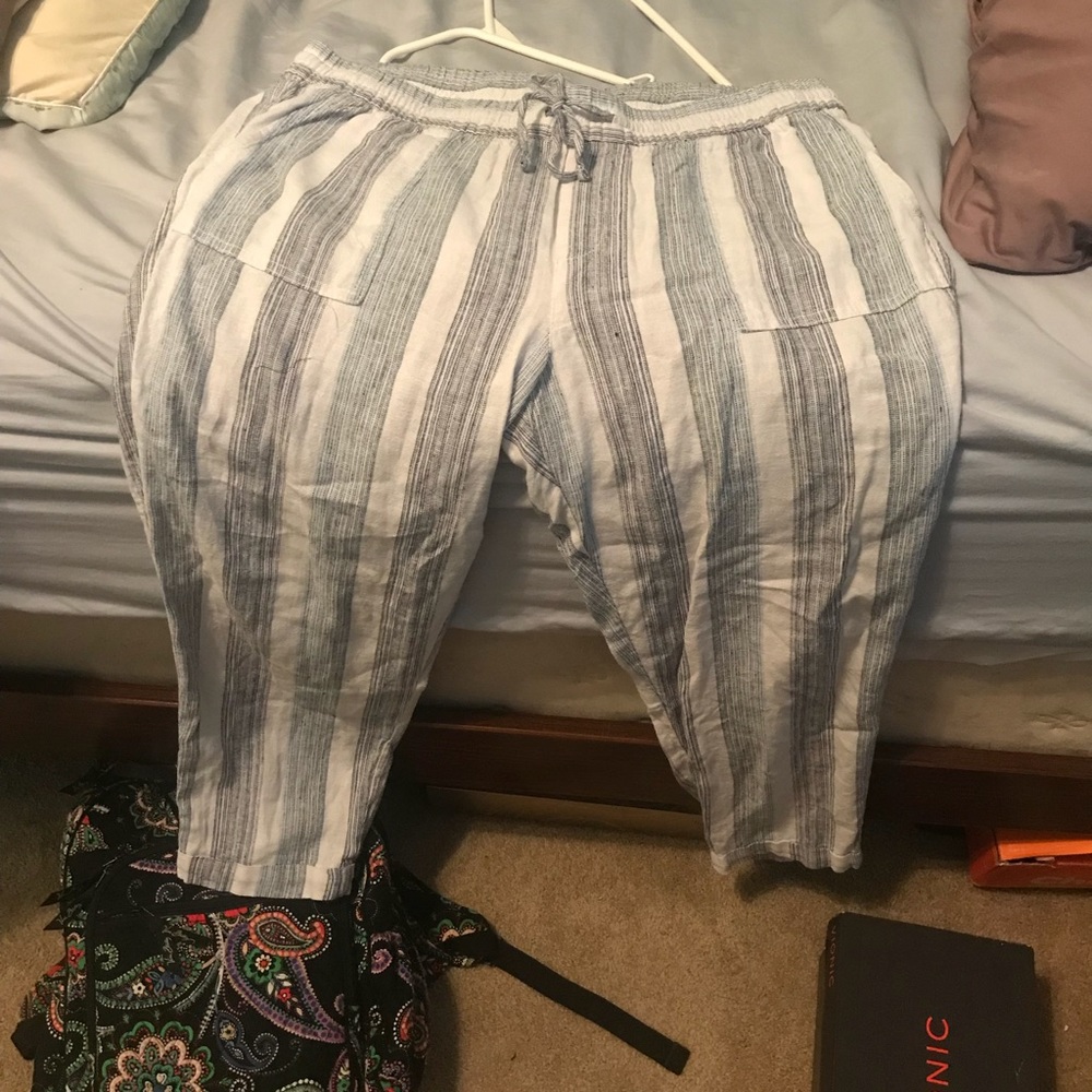 old navy brand new linen pants